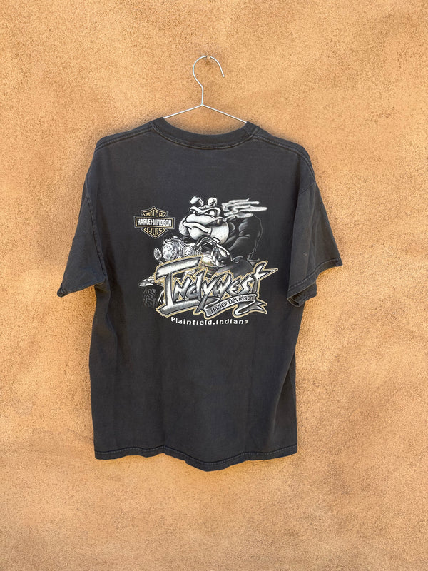 2000 Bulldog Harley Davidson Indywest Tee