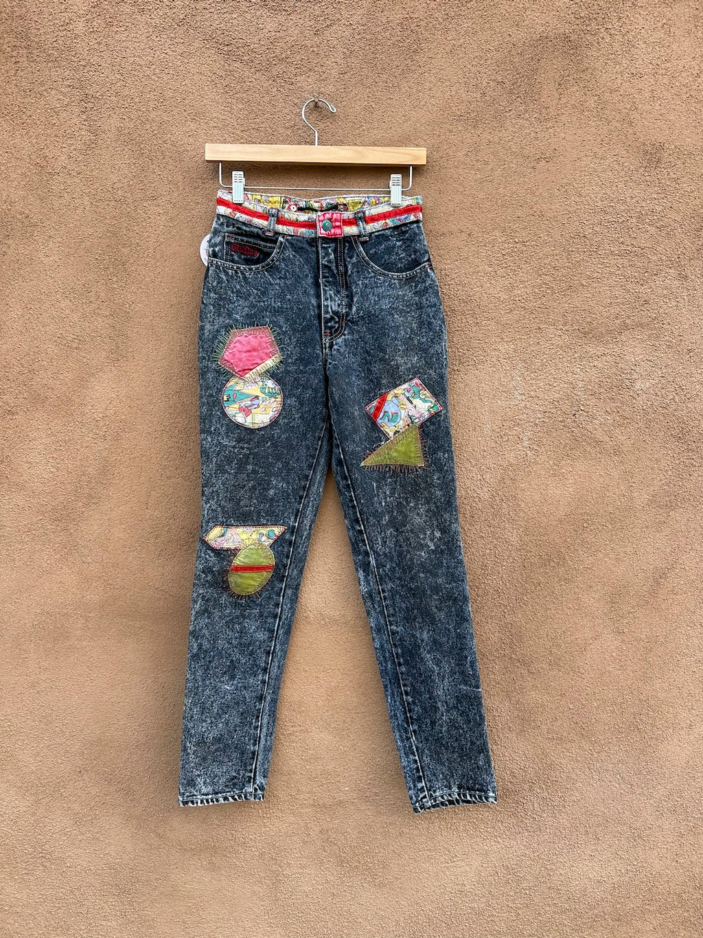 Vintage 90's Major Damage Patchwork Jeans 26 – DESERT MOSS VINTAGE