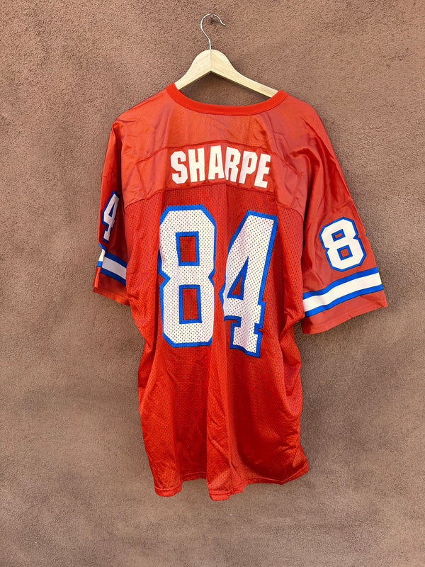 Old School Shannon Sharpe Orange Denver Broncos Jersey