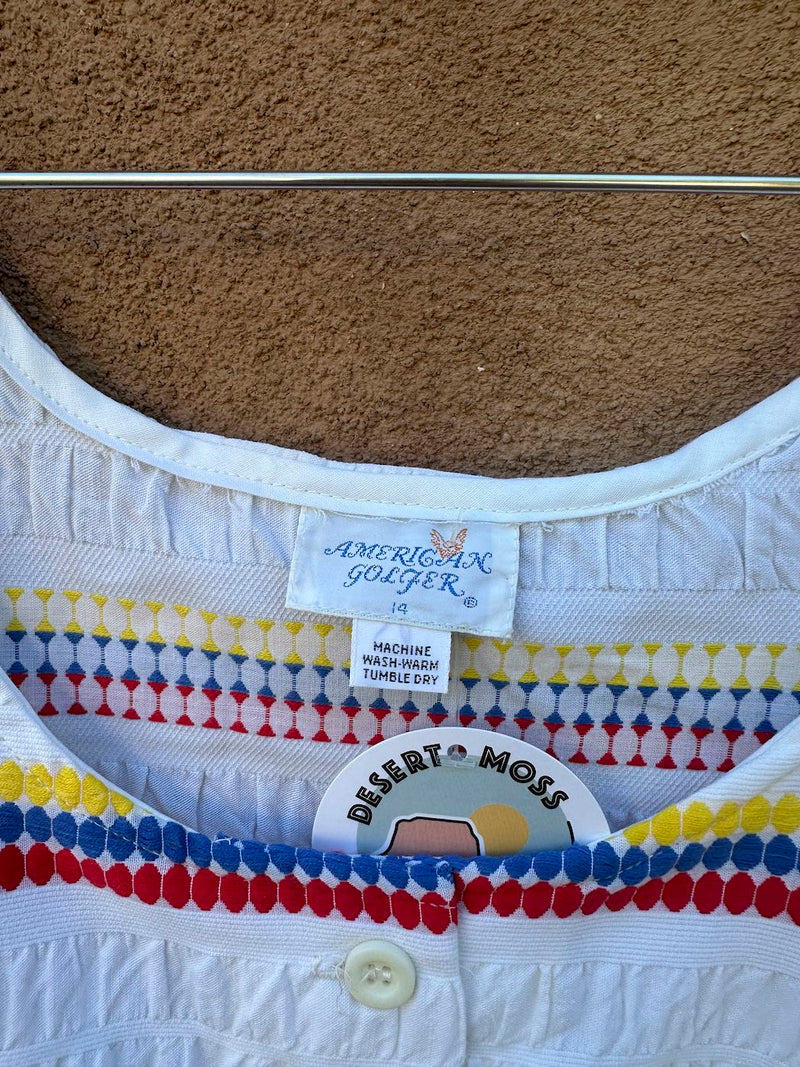 American Golfer Tank Top Blouse