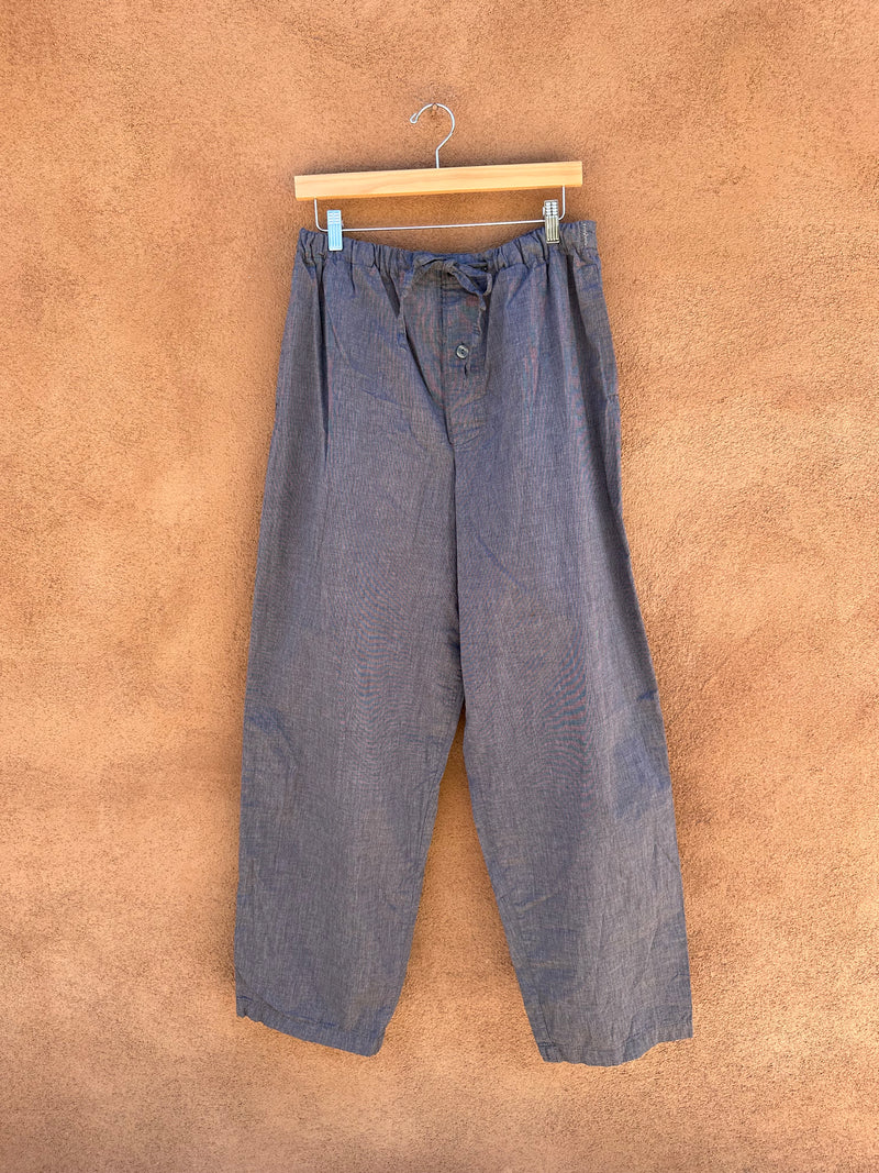 Light Weight Gray Cotton Calvin Klein Pants