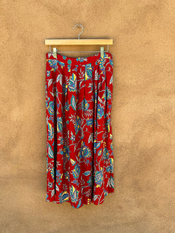 Panther Rayon Floral Skirt