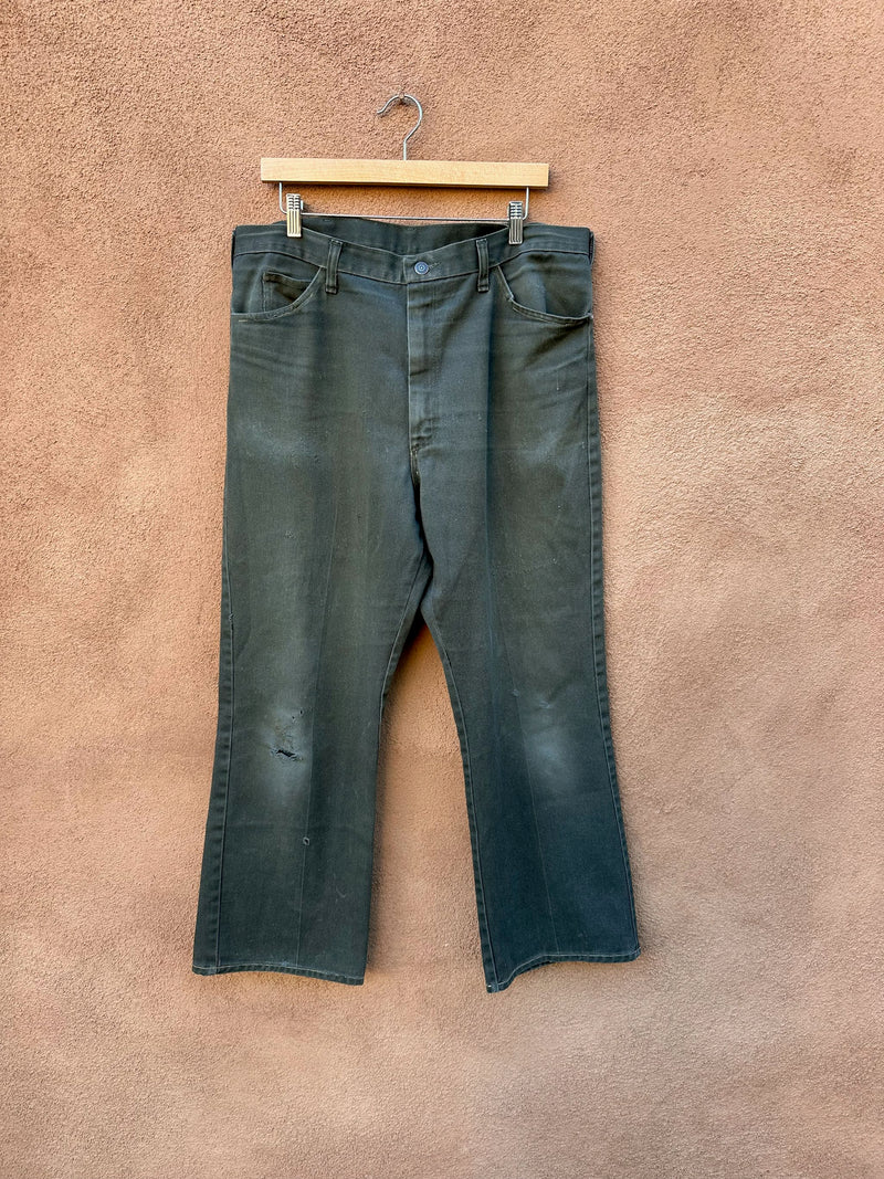 1960's Drab Green Work Pants 36 x 28
