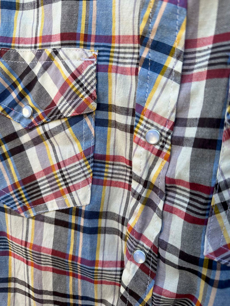 North Westwood Plaid Pearl Snap Western Shirt