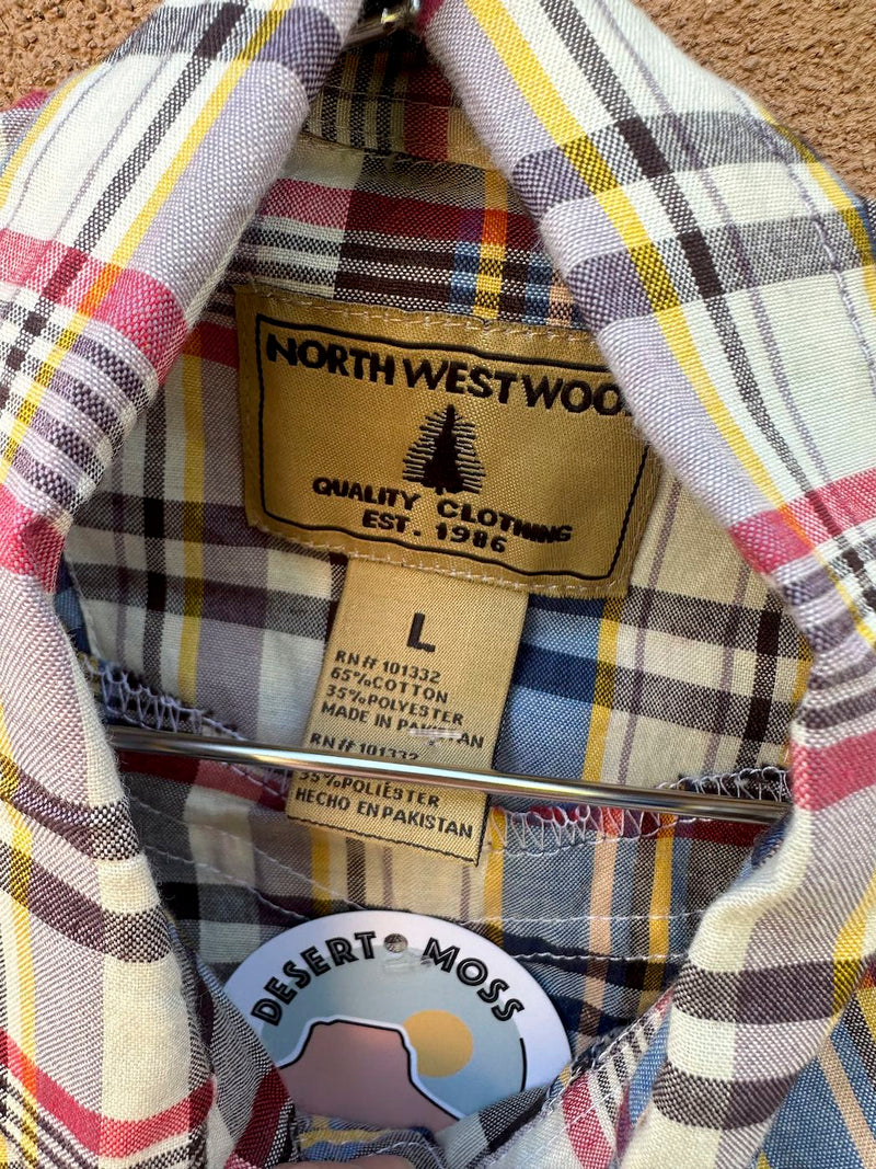 North Westwood Plaid Pearl Snap Western Shirt