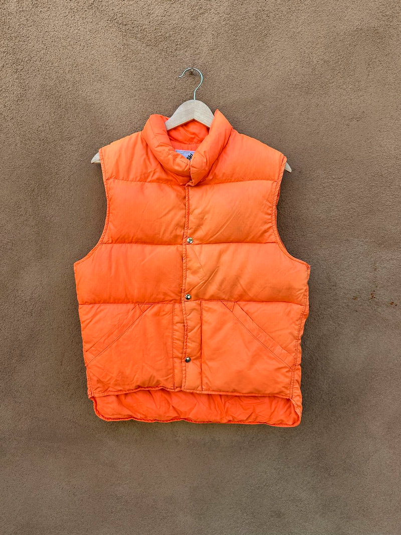 1970's Hunter Orange Ski Tek Vest - as is