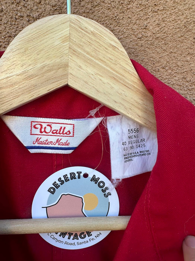 Red Walls Coveralls Size 40 - Made in USA