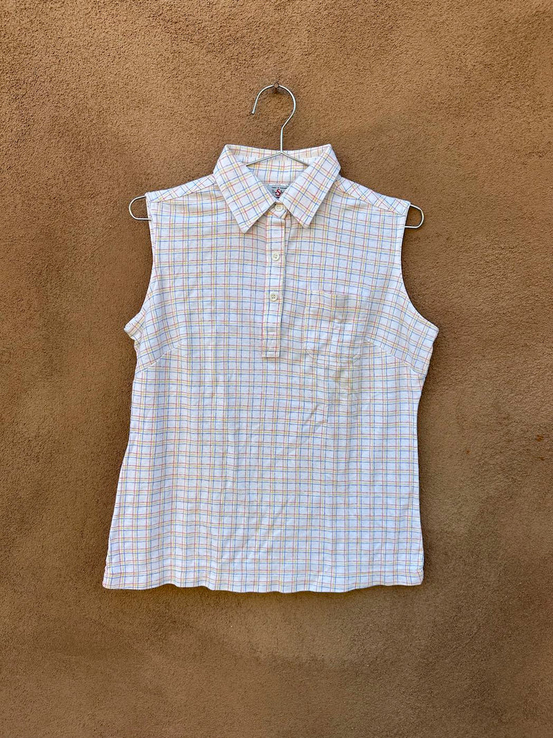 1960's The Shirt Sleeveless Blouse with Pocket
