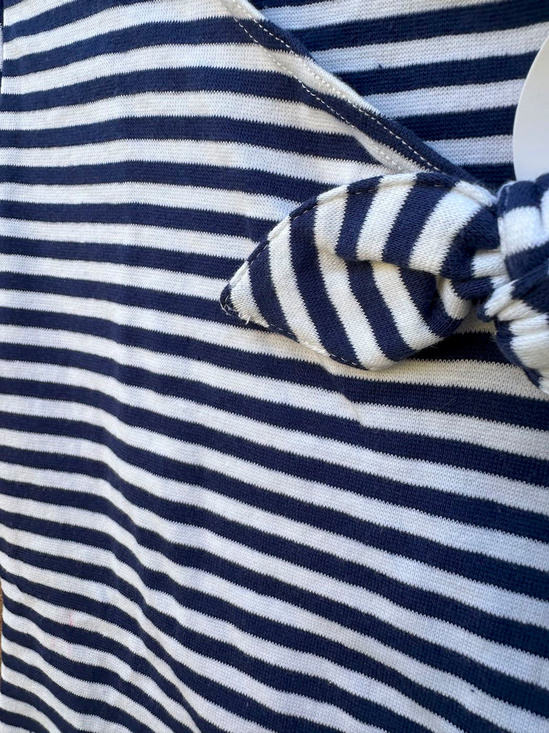 1980's Bonjour Striped Bodysuit