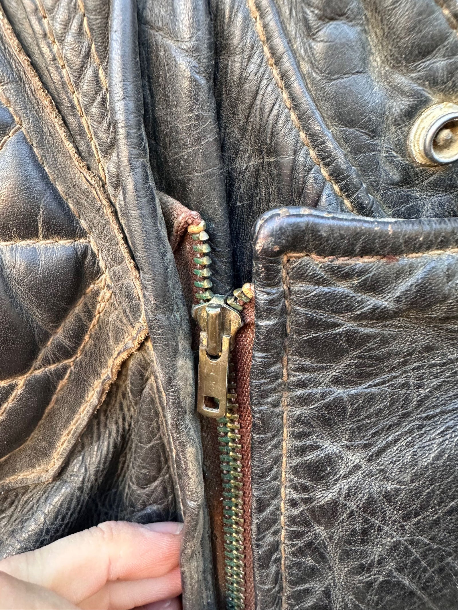 Vintage 1960's Langlitz Leathers Padded Cascade Jacket