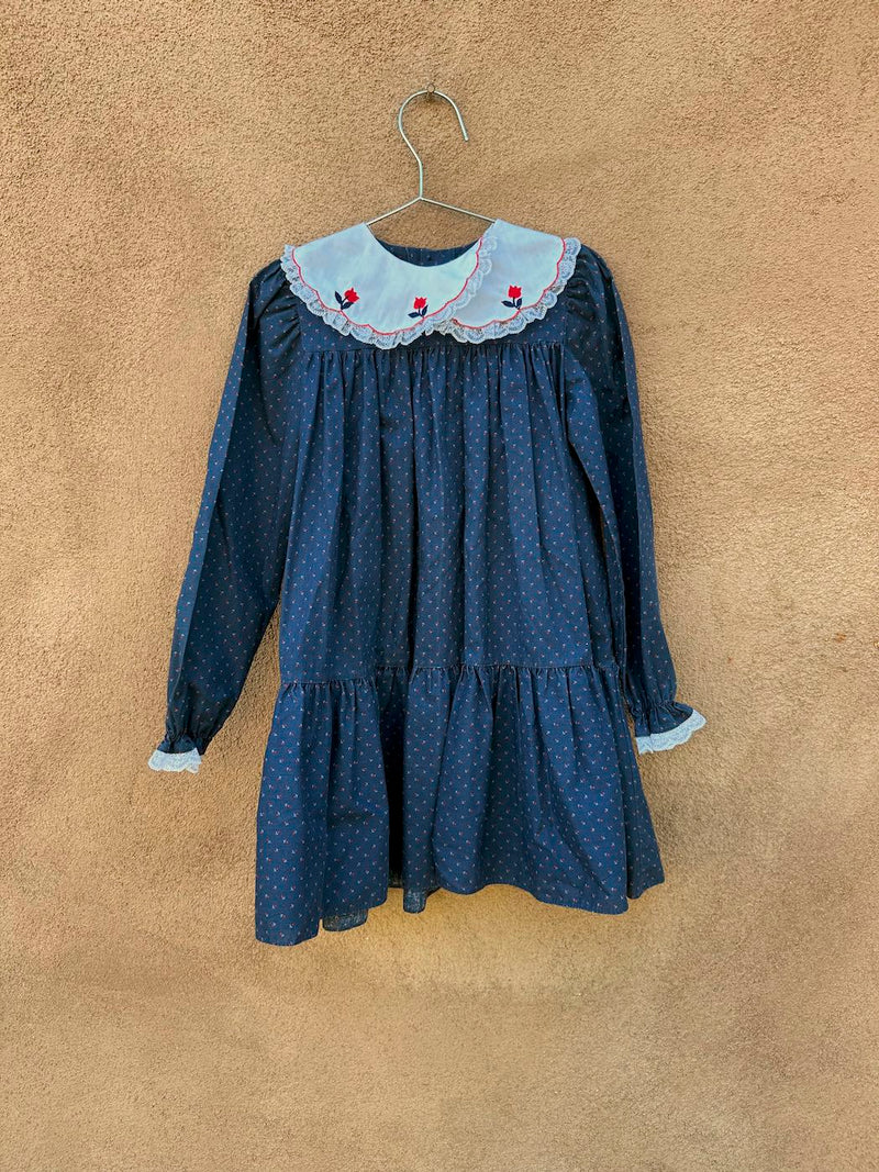 Peaches & Cream Girl's 1960's Prairie Dress