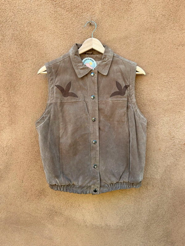 1970's Suede Hippie Cowgirl The Tannery Vest - as is