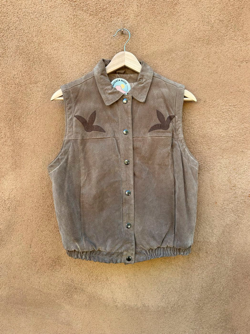 1970's Suede Hippie Cowgirl The Tannery Vest - as is