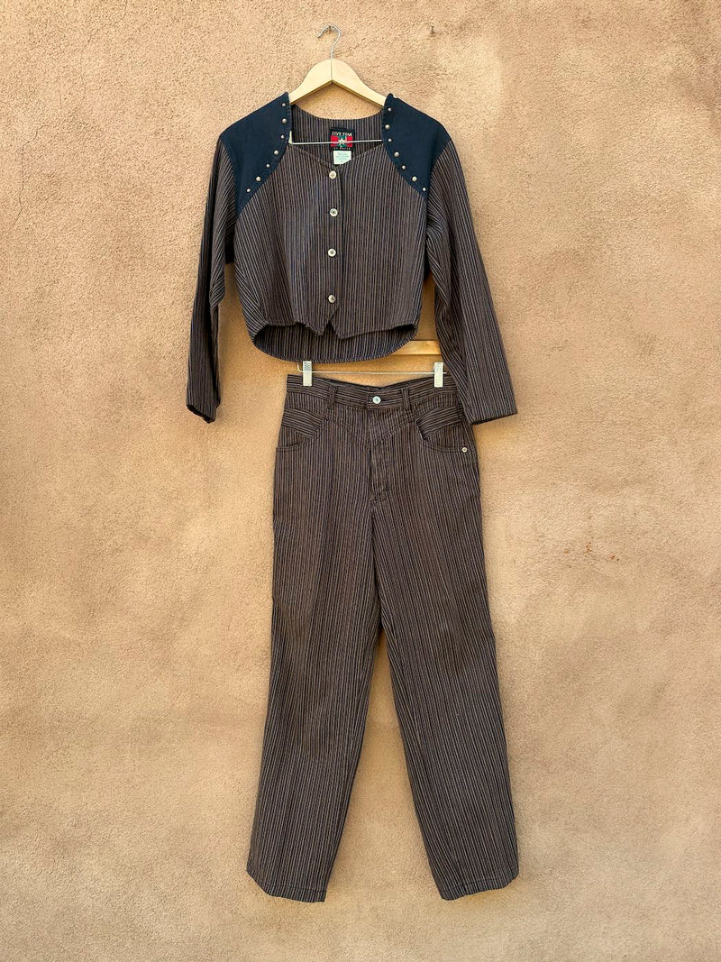 Striped Cotton Western Two Piece Set by Roper