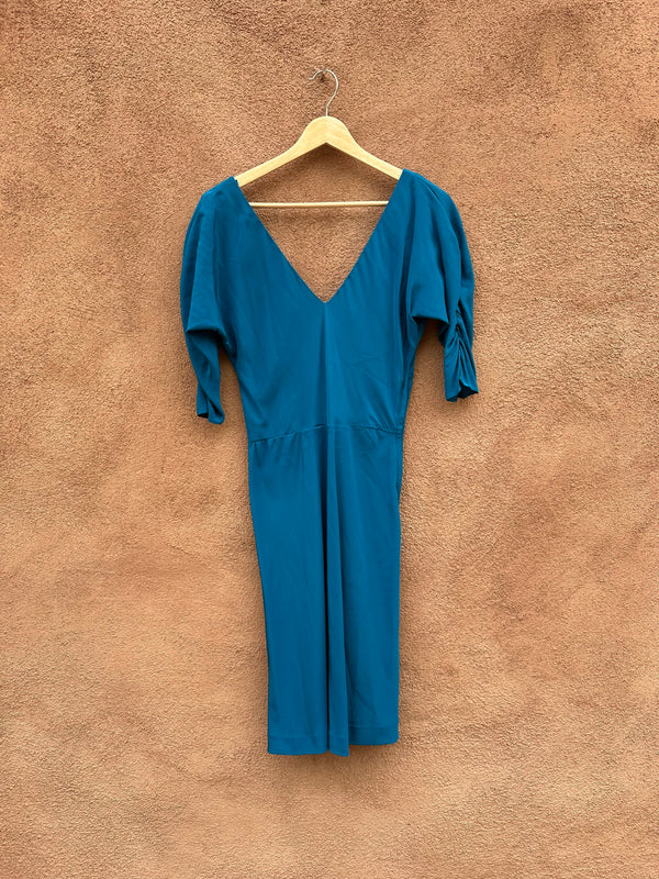 Rose Ann's Custom Fashions Blue Dress - as is
