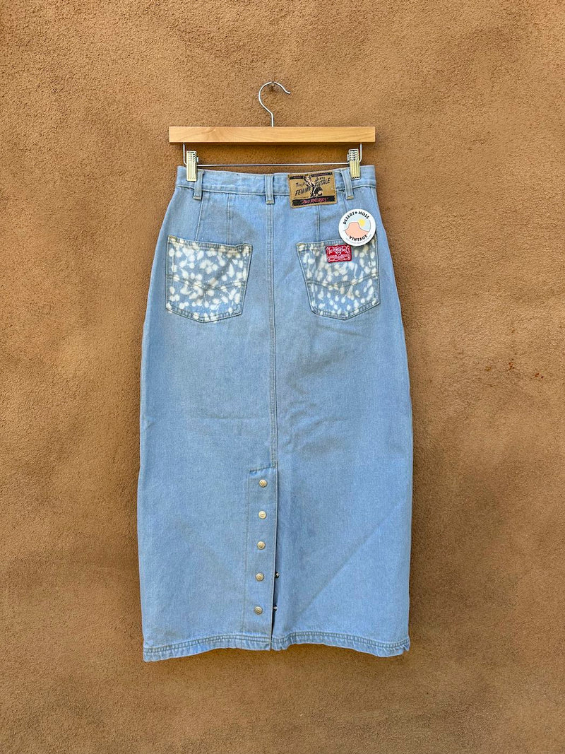 Double Helix Snakes Denim Skirt - No Excuses