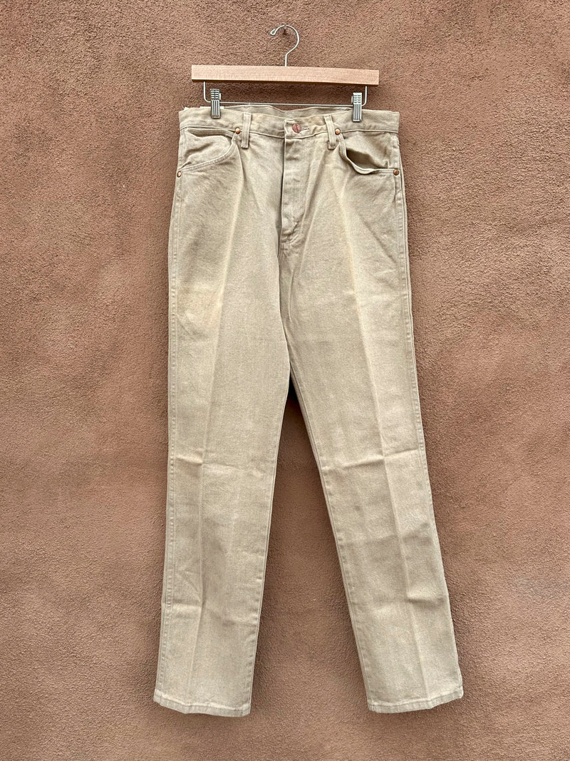 Tan Wrangler Cowboy Cut Original Fit Jeans 33 x 36