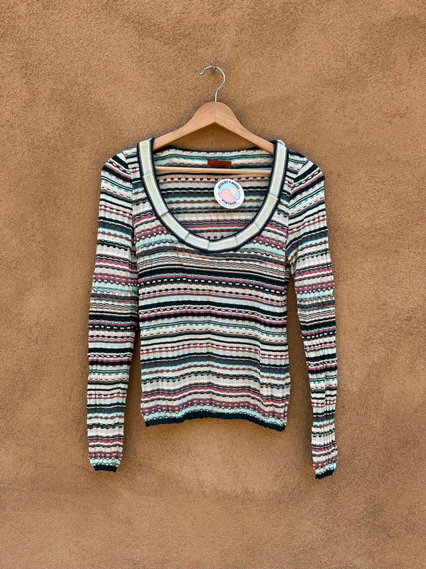 Missoni Striped Scoopneck Sweater - Italy