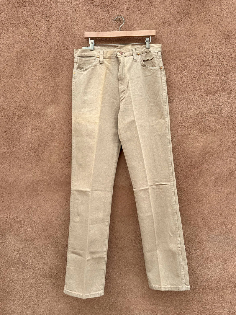 Tan Wrangler Cowboy Cut Original Fit Jeans 34 x 36