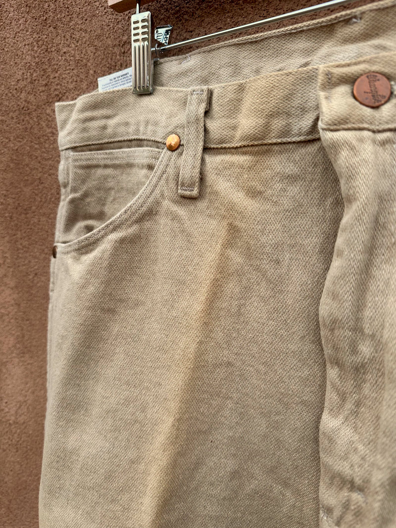 Tan Wrangler Cowboy Cut Original Fit Jeans 34 x 36