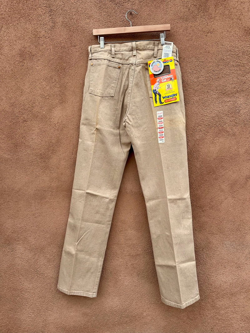 Tan Wrangler Cowboy Cut Original Fit Jeans 34 x 36