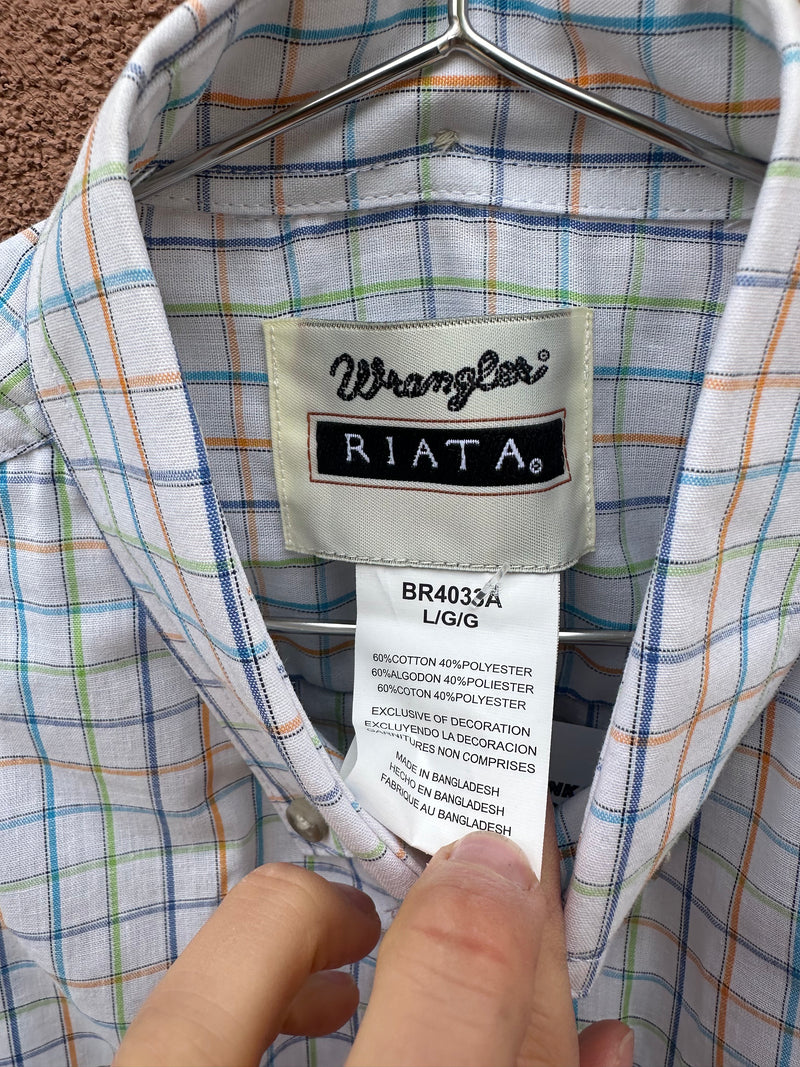 Boy's Windowpane Wrangler Riata Shirt