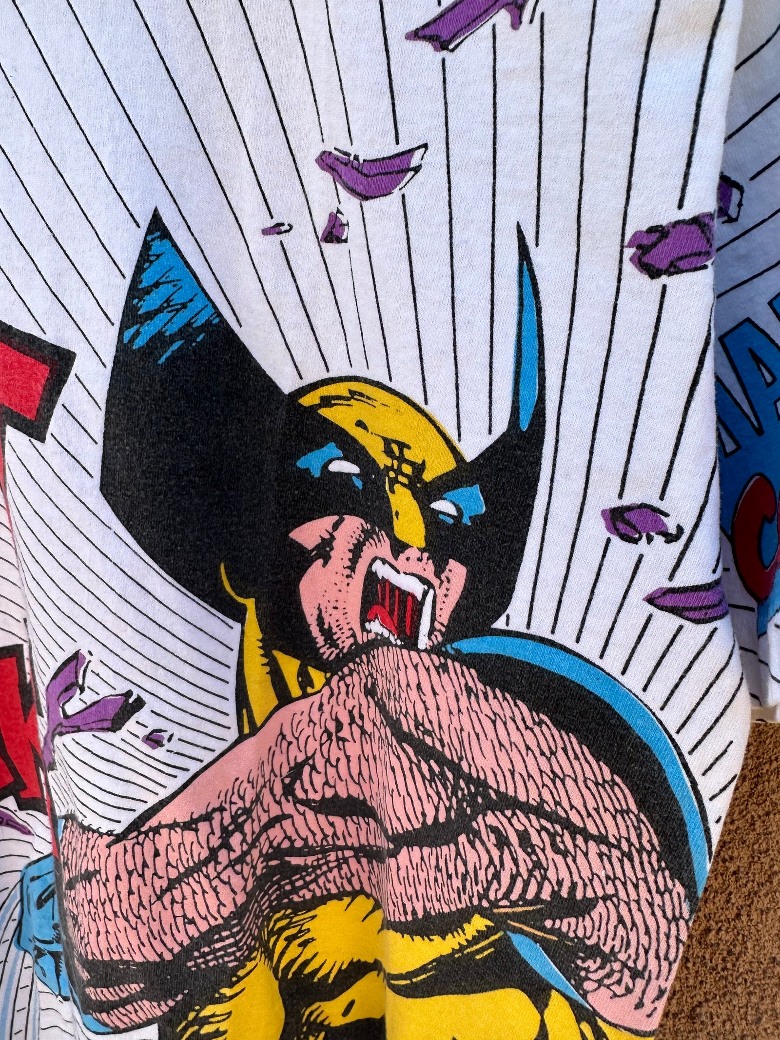 Vintage 1994 Wolverine Big Face X-Men Marvel T-Shirt – Vintage