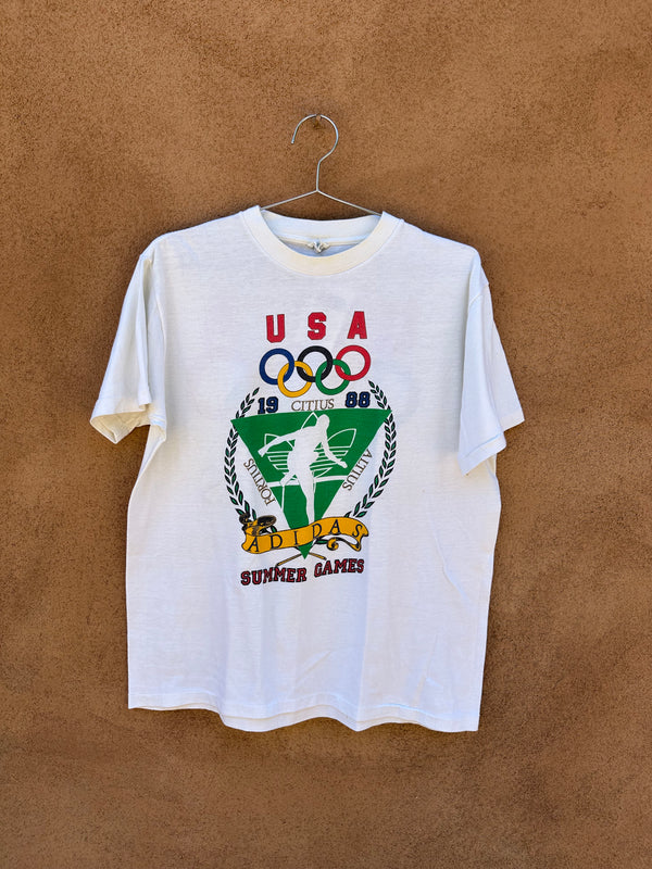 Adidas 1988 Summer Games T-shirt - Made in USA