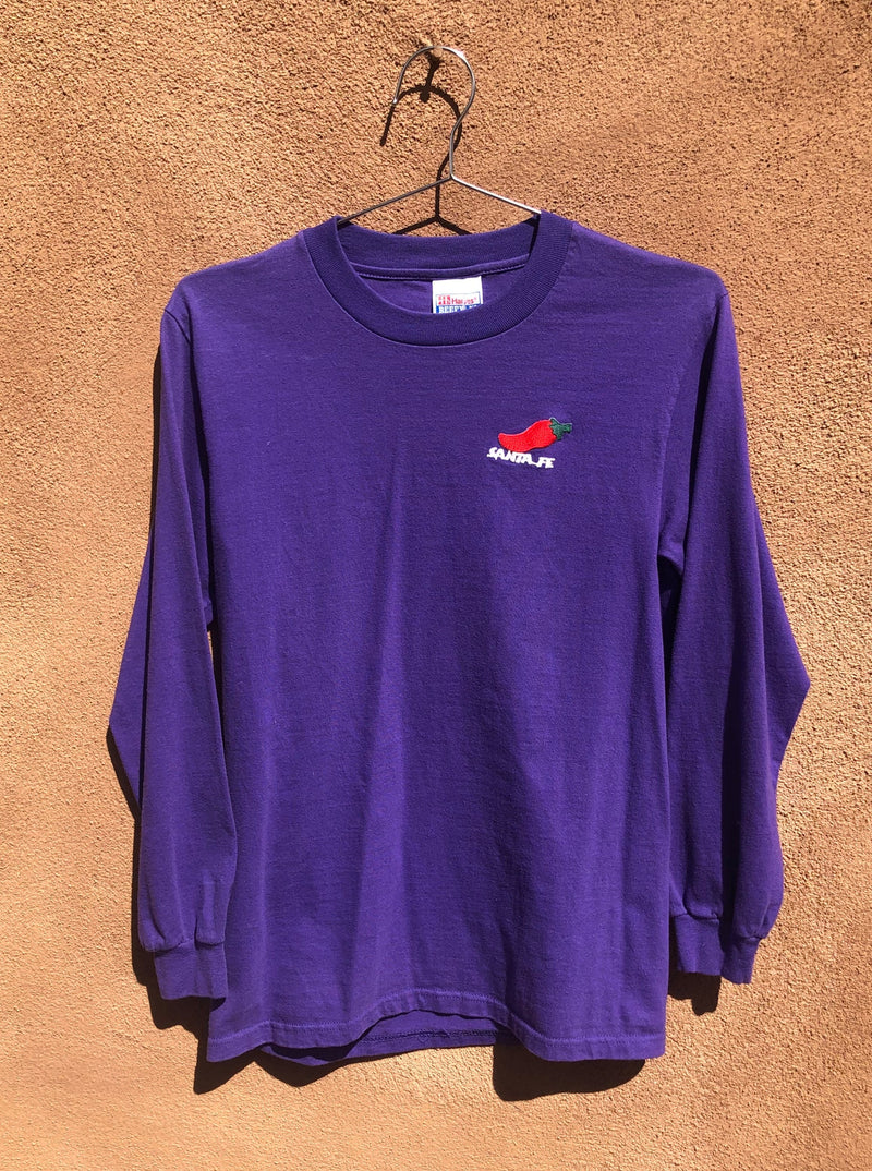 Purple Santa Fe Red Chile Long Sleeve T-shirt