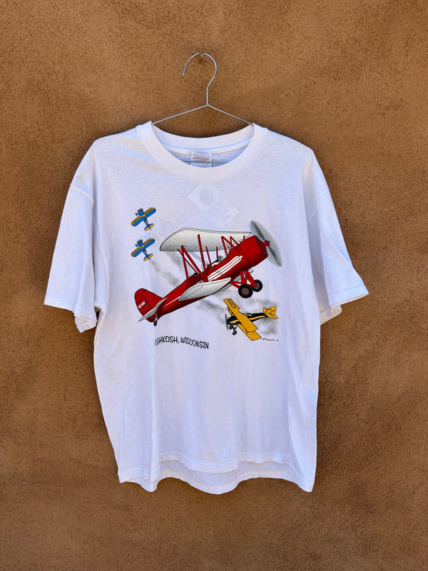Oshkosh, Wisconsin Bi-Plane T-shirt