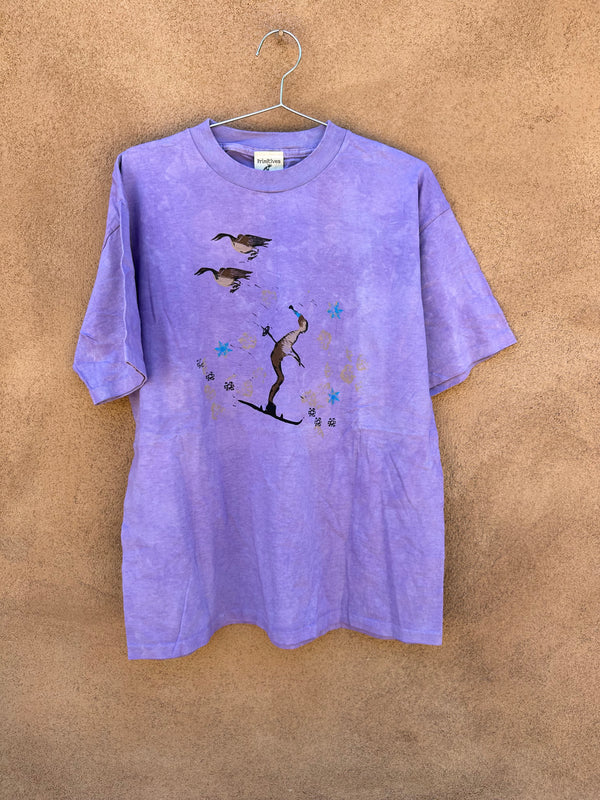 Goose Skier by Primitives T-shirt