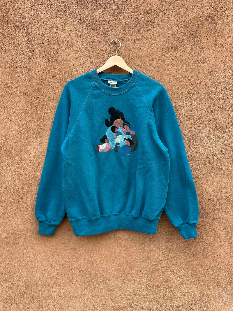 Diné Storyteller Blue Sweatshirt