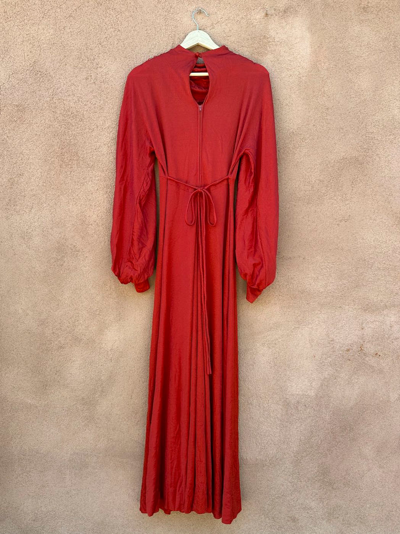 George's Factory California 1960's/70's Burnt Orange Dress