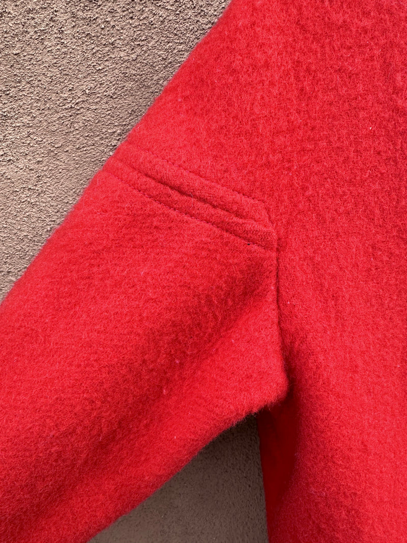 1960's Hudson's Bay Red Wool Coat