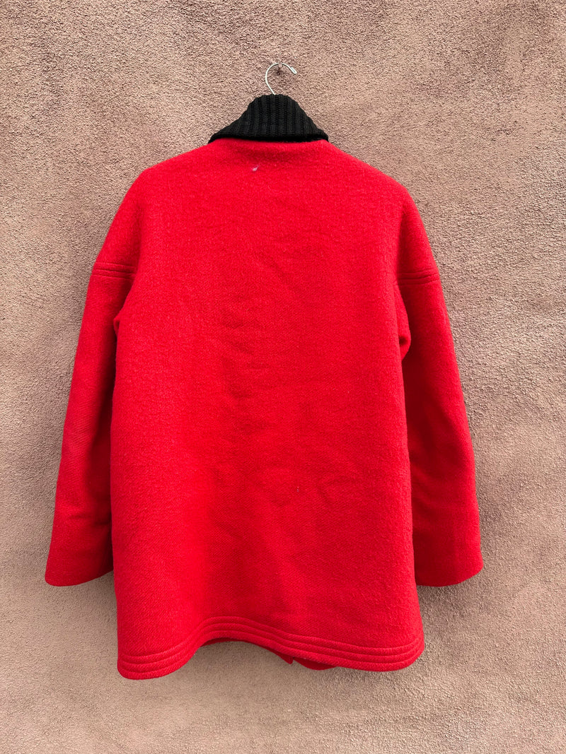 1960's Hudson's Bay Red Wool Coat