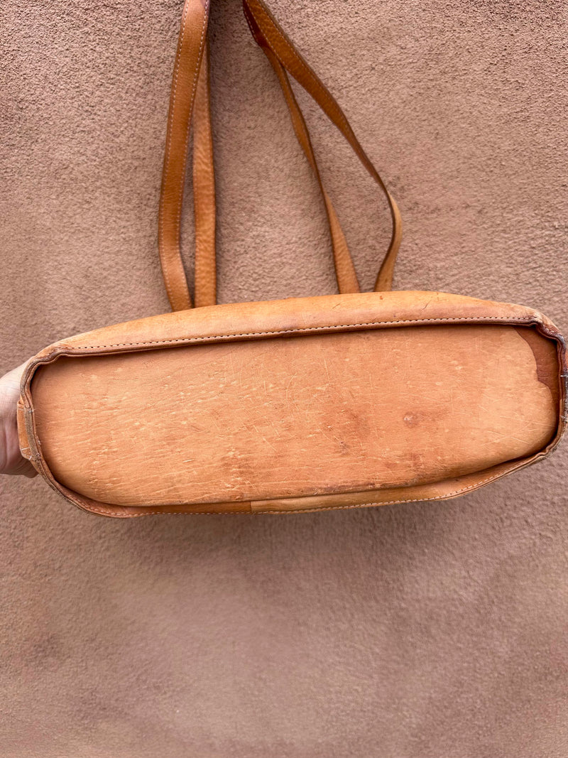 Force Ten Classic Tooled Leather Purse - as is