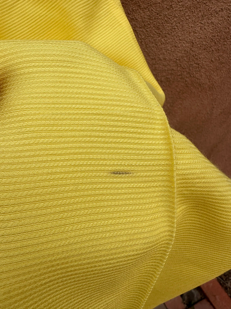 Belted Canary Yellow 1960's Mod Pantsuit