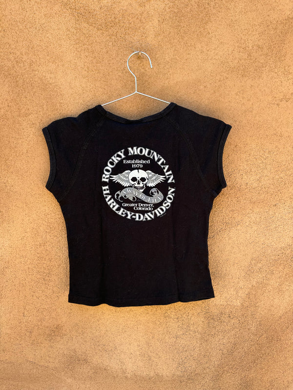 90's Ladies Babydoll Harley T-shirt