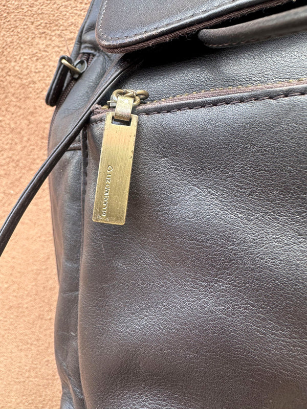 Brown Leather Liz Claiborne Backpack