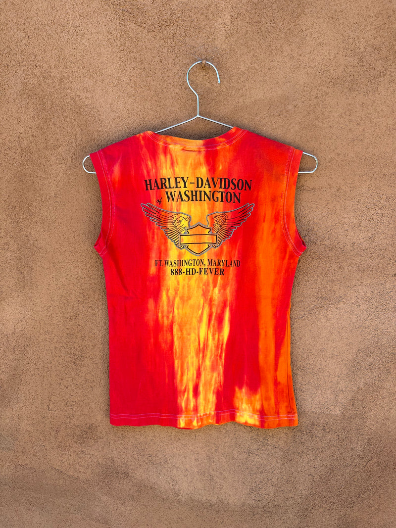 '99 Fiery Harley Davidson Ladies Muscle Tee