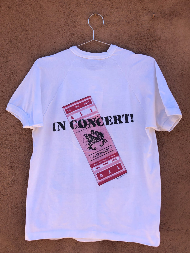 Alabama 1986 In Concert T-shirt