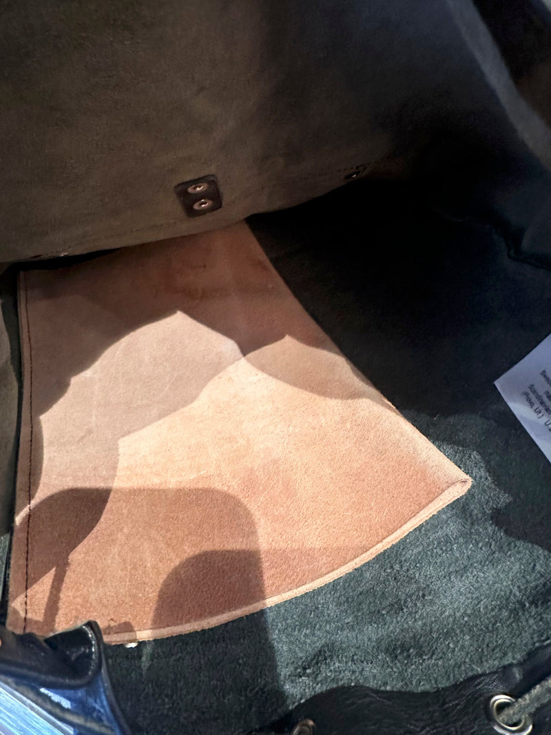 Ruk-Sak Black Elk Skin Leather Backpack