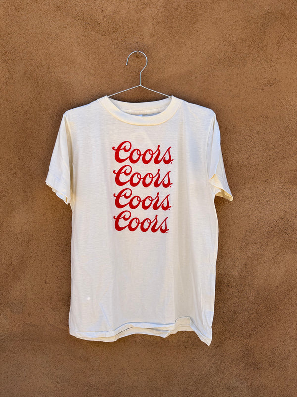 1970's Coors Cream Colored T-shirt