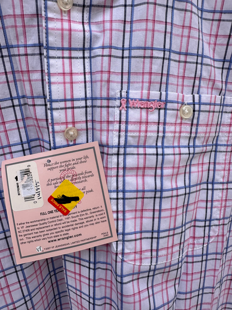 Pink & Blue Windowpane Wrangler Shirt