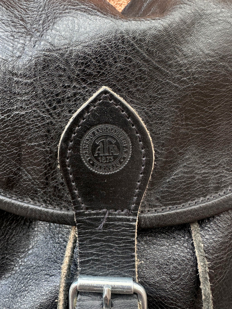 Ruk-Sak Black Elk Skin Leather Backpack