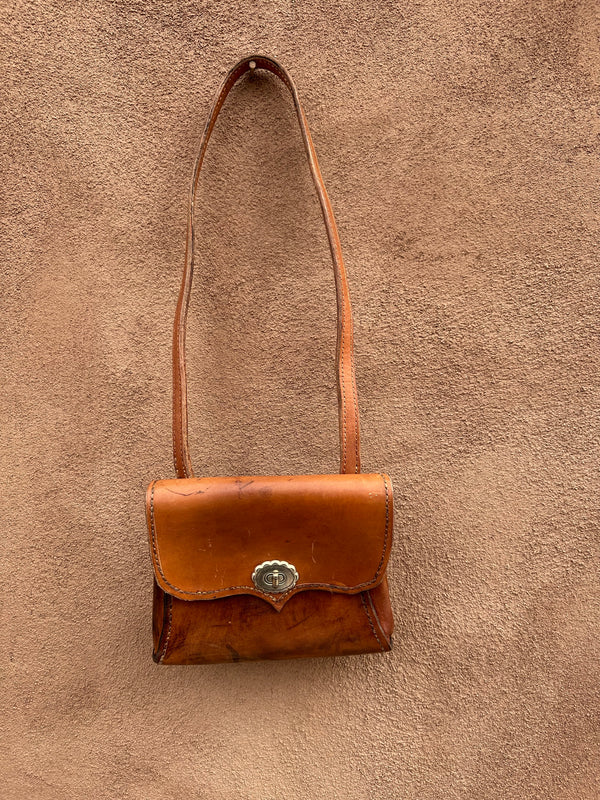 Brown Cowhide Leather Purse