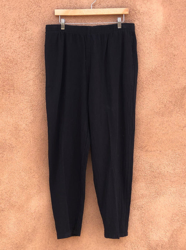 Black Sea Breeze Lightweight Cotton Pants - XL