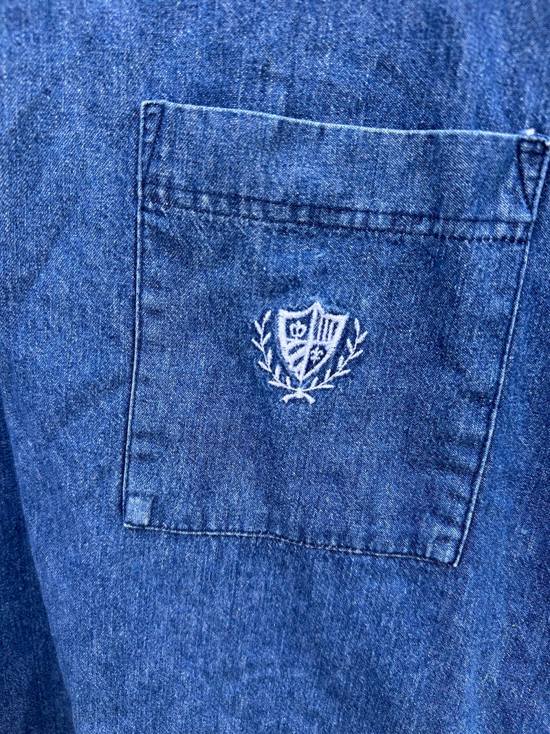 Dakota Sport Oversized Denim One Pocket T-shirt