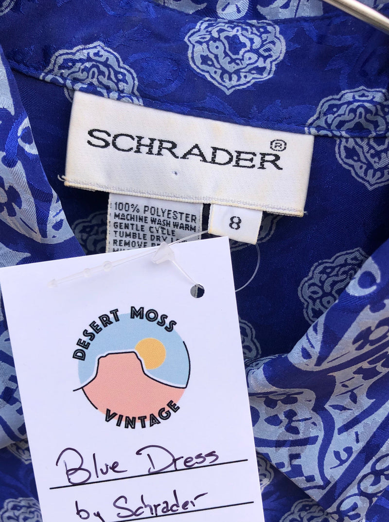 Blue Dress by Schrader - Size 8