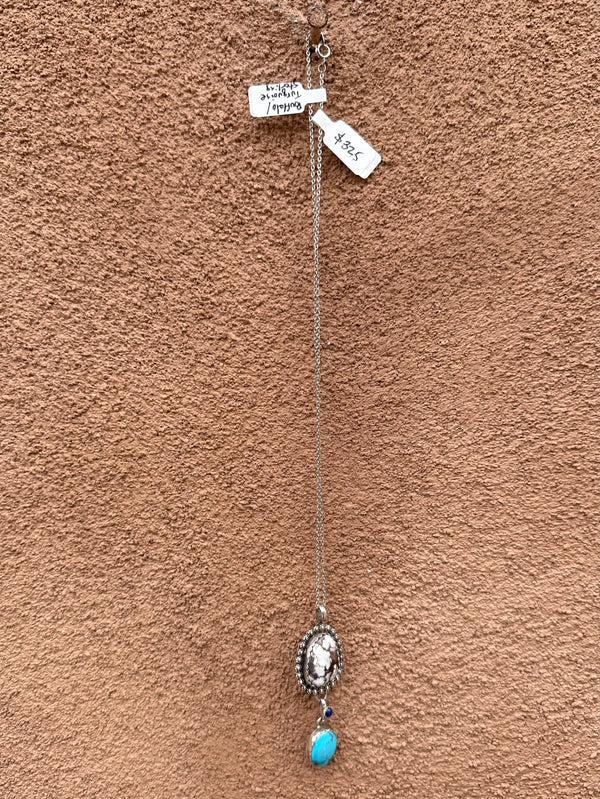 Betty Yellowhorse Turquoise & Buffalo Nickel Necklace